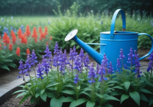 One of the best substitutes for lavender in a flower bed - powdery sage